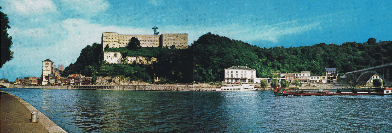 Vue de Huy, du Fort et de l'Hôtel